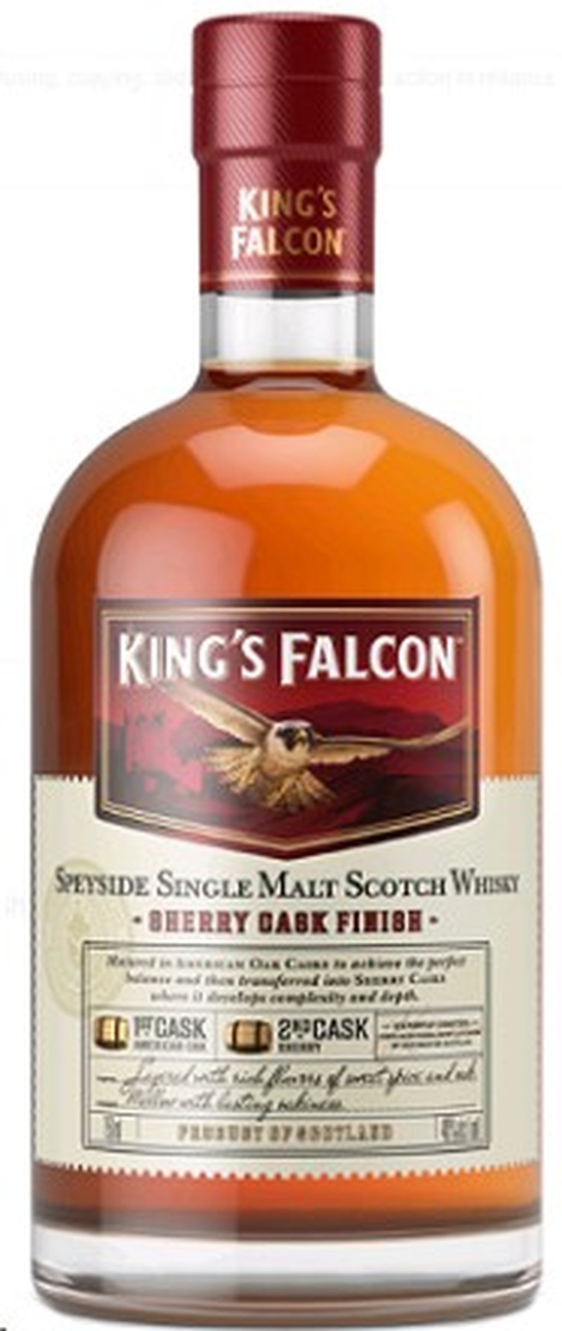 KING'S FALCON SHERRY CASK FINISH SINGLE MALT 750ML